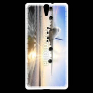 Coque Sony Xperia C5 Atterrissage d'un avion de ligne