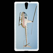 Coque Sony Xperia C5 Hélicoptère R44 blanc