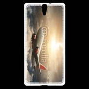 Coque Sony Xperia C5 Avion de ligne au dessus des nuages 75