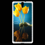Coque Sony Xperia C5 Miroir de tulipes