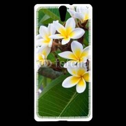 Coque Sony Xperia C5 Fleurs Frangipane 2