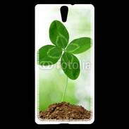 Coque Sony Xperia C5 Trèfle à 4 feuilles 2