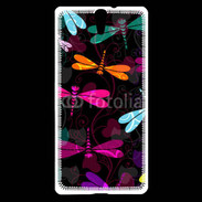 Coque Sony Xperia C5 Fond Libellules fashion