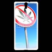 Coque Sony Xperia C5 Interdiction de cannabis