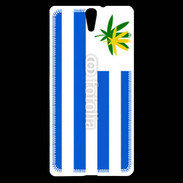 Coque Sony Xperia C5 Drapeau Uruguay cannabis 2