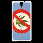 Coque Sony Xperia C5 Interdiction de cannabis 3