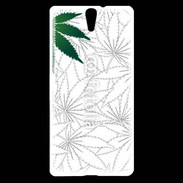 Coque Sony Xperia C5 Fond cannabis