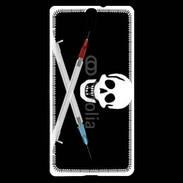 Coque Sony Xperia C5 Tête de mort drogue