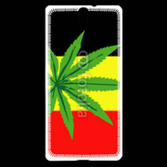 Coque Sony Xperia C5 Drapeau allemand cannabis