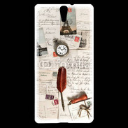 Coque Sony Xperia C5 Vieilles lettres vintage