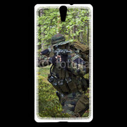 Coque Sony Xperia C5 Militaire en forêt