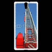 Coque Sony Xperia C5 grande échelle de pompiers