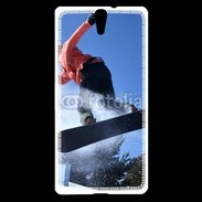 Coque Sony Xperia C5 Saut en Snowboard