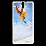 Coque Sony Xperia C5 Saut de snowboarder