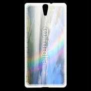 Coque Sony Xperia C5 Arc en ciel à la montagne