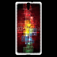 Coque Sony Xperia C5 Fond abstrait coloré