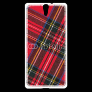Coque Sony Xperia C5 Mode tissus écossais rouge