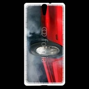 Coque Sony Xperia C5 Roue en feu dragster 4