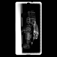 Coque Sony Xperia C5 pickup en noir et blanc 10