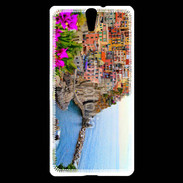 Coque Sony Xperia C5 Cote italienne fleurie