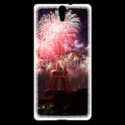 Coque Sony Xperia C5 Feux d'artifice Tour Eiffel