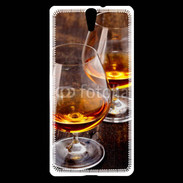 Coque Sony Xperia C5 Verre de cognac