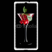Coque Sony Xperia C5 Cocktail Martini cerise