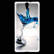 Coque Sony Xperia C5 Cocktail bleu lagon 5
