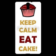 Coque Sony Xperia C5 Keep calm eat cake