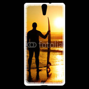 Coque Sony Xperia C5 Surfer couché de soleil