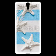 Coque Sony Xperia C5 La mer en bleu et blanc