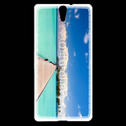 Coque Sony Xperia C5 Ponton sur mer des tropiques