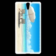 Coque Sony Xperia C5 Transats vue mer