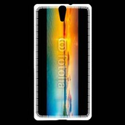 Coque Sony Xperia C5 Couché de soleil mer