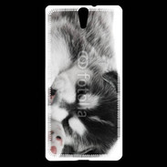 Coque Sony Xperia C5 Chiot Husky
