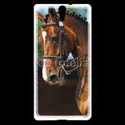 Coque Sony Xperia C5 Dressage cheval 1