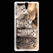 Coque Sony Xperia C5 Chaton gris 2