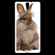 Coque Sony Xperia C5 Lapin marron