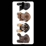 Coque Sony Xperia C5 Alignement de petits chiens