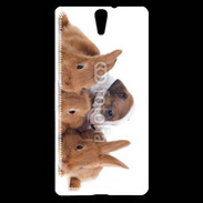 Coque Sony Xperia C5 Gardien de lapins