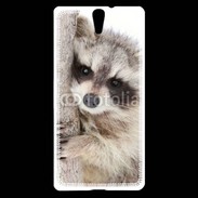 Coque Sony Xperia C5 Raton laveur dans un arbre