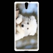 Coque Sony Xperia C5 Chiot berger blanc suisse