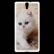 Coque Sony Xperia C5 Adorable chaton persan 2