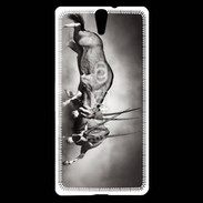 Coque Sony Xperia C5 Combat d'animaux sauvages