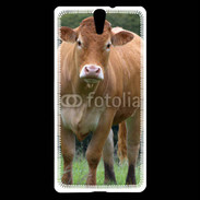 Coque Sony Xperia C5 Vache de race limousine