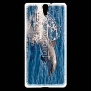 Coque Sony Xperia C5 Dauphin dans l'océan 6