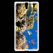 Coque Sony Xperia C5 Poisson et coraux de toutes les couleurs