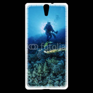 Coque Sony Xperia C5 Tortue et plongeur