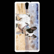 Coque Sony Xperia C5 Bulldog français nain