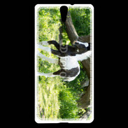 Coque Sony Xperia C5 Poulain noir et blanc